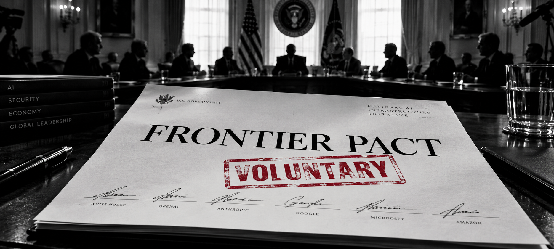 White House and AI giants back voluntary frontier safety pact